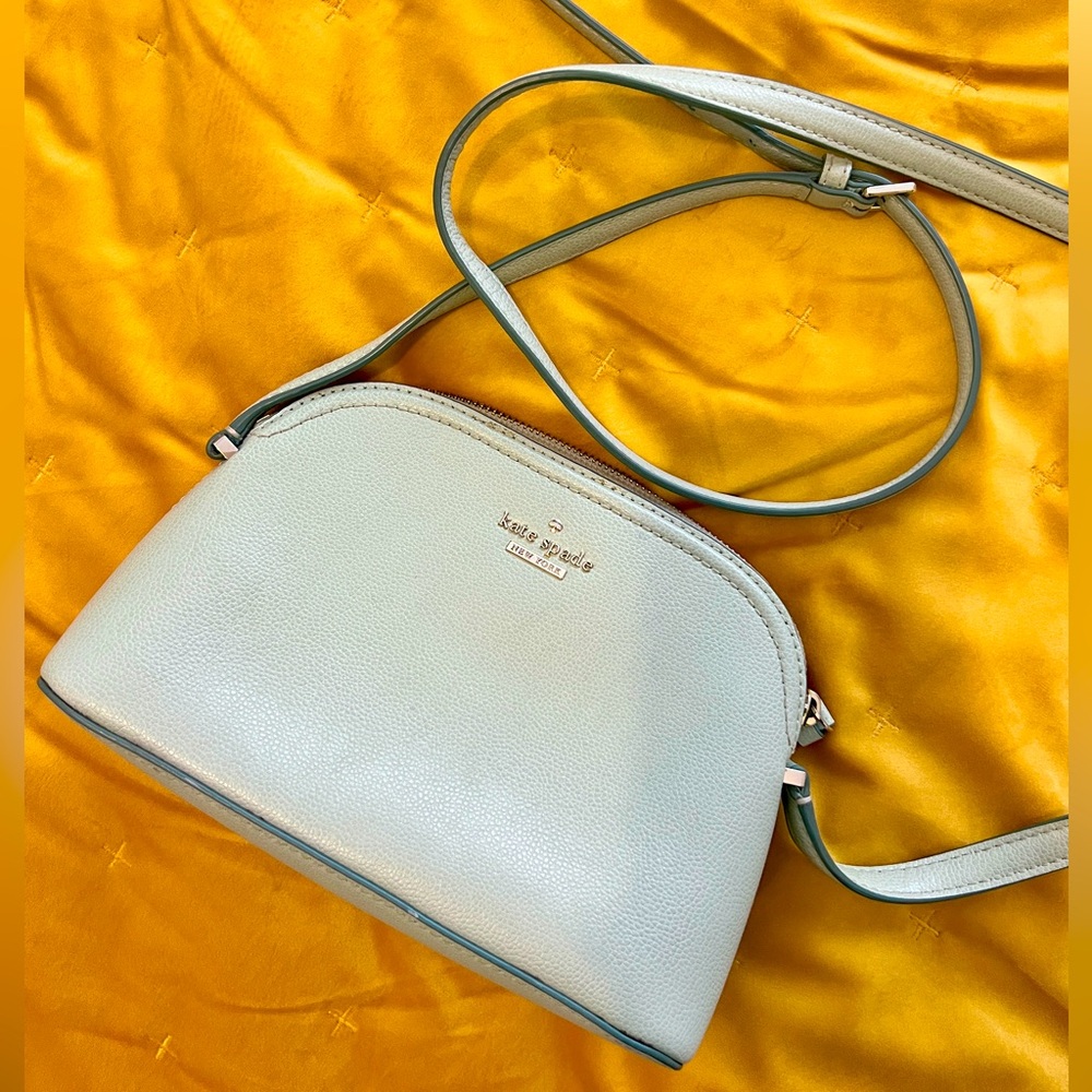 Kate Spade Seafoam Green Dome Leather Crossbody Bag